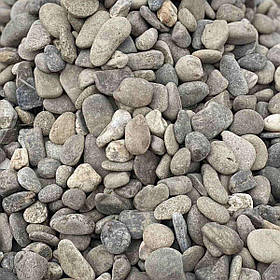 Галька гравій річковий сірий для клумб, прудів, водойм та ландшафту (ціна за 1 кг від 1 тони)
