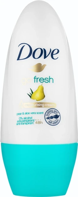 Кульковий антиперспірант Dove Go Fresh з ароматом Груші й Алое вера, 50 мл, фото 1