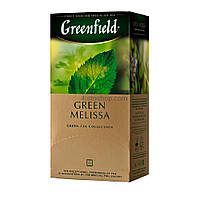 Чай Greenfield Green Melissa Зелений з мелісою пакетований 25 х 1.5 г (4823096802343)