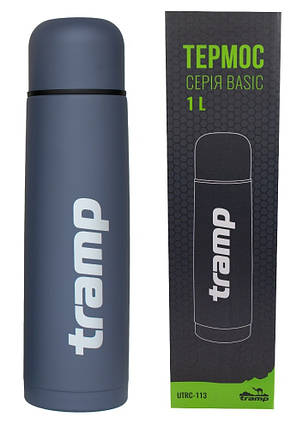 Питний термос Tramp Basic UTRC-113, 1 л (Grey), фото 1