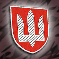 №197 Шеврон тризуб "Військова служба правопорядку "  8х7 см