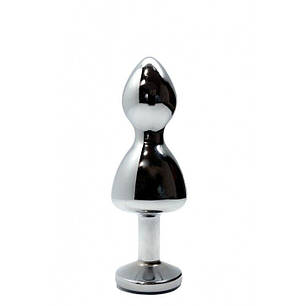 Анальна пробка Wooomy Lollypop Double Ball Metal Plug S, фото 3