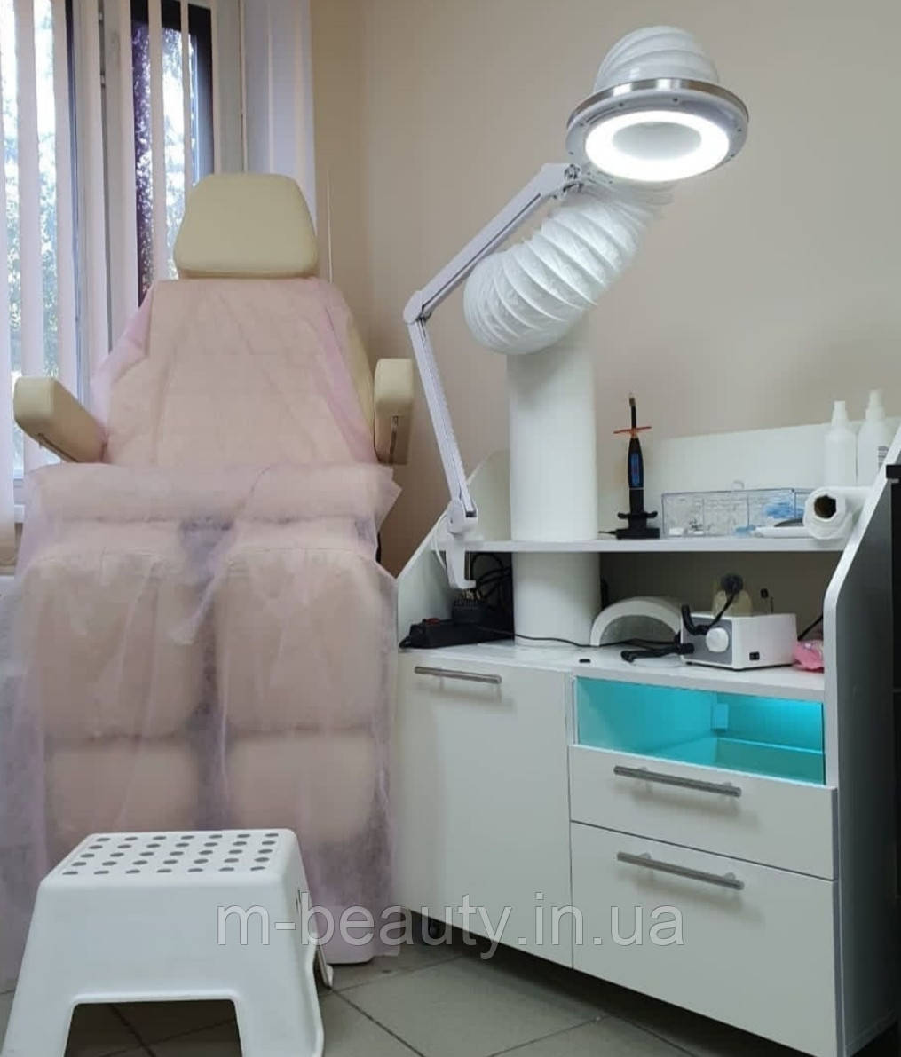 Професійна витяжка для педикюру манікюру з УФ бактерицидною лампою педикюрний пилосос UNIVERSAL UF