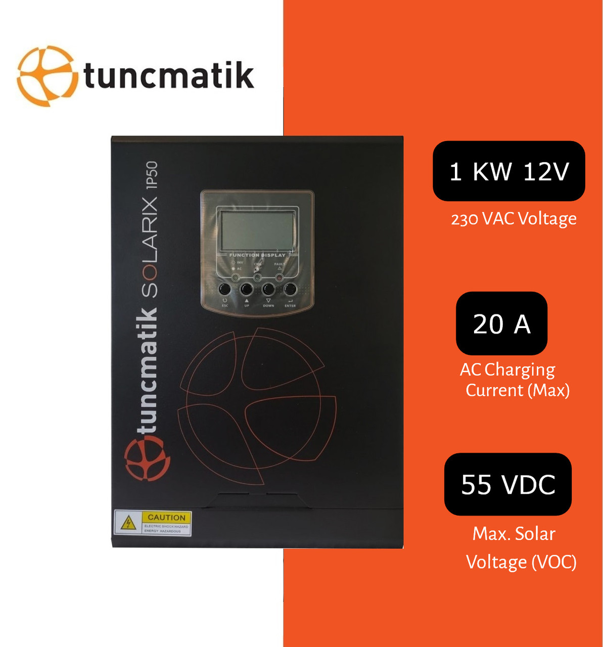 Джерело безперебійного живлення Solarix 1kW 12V інвертор /чиста синусоїда, зарядний пристрій