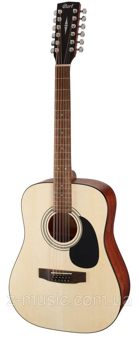 Гітара акустична CORT AD810-12 (Open Pore) + поріжок, затискач, скарбничка та 2 медіатори