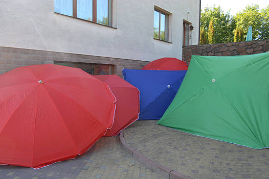 Торгова парасолька д 2.3 м. Круглий, фото 2