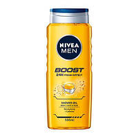 Гель для душу Nivea Men Boost 3в1 для тіла обличчя волосся з кофеїном 500 мл (4005900830784)
