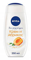 Гель-догляд для душа Nivea Крем Абрикос з маслом абрикосових кісточок 250 мл (4605698005922)