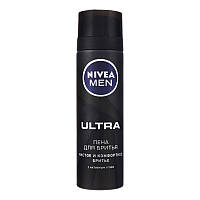 Піна для гоління Nivea Men Ultra з активованим вугіллям 200 мл (4005900497574)