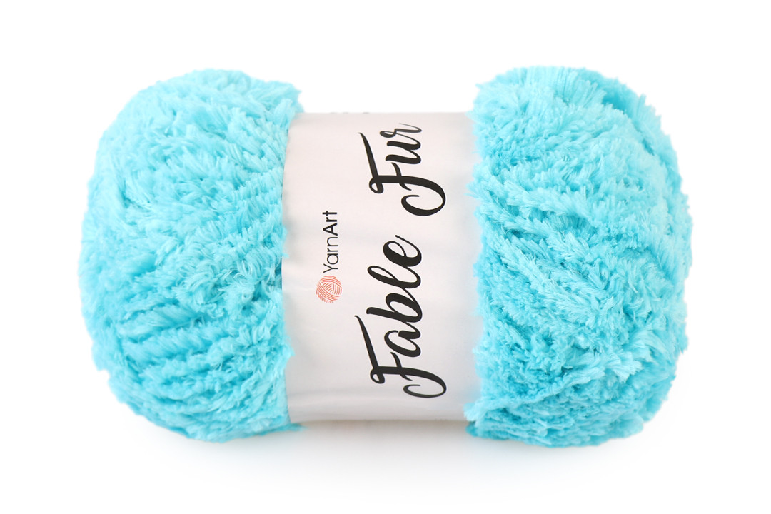 YarnArt Fable Fur Yarn- Light Green - 983