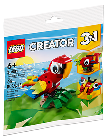 Lego Creator 3-in-1 Тропічний папуга 66 деталей (30581-CPA)