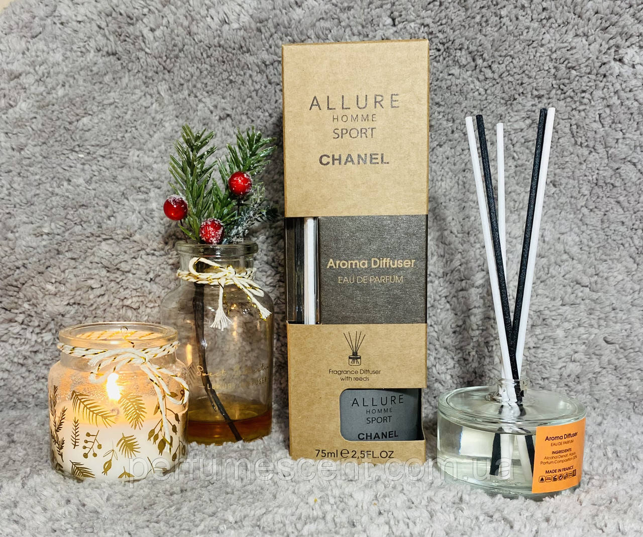 Аромадифузор для дому з ароматом парфуму Allure homme Sport 75ml, фото 1