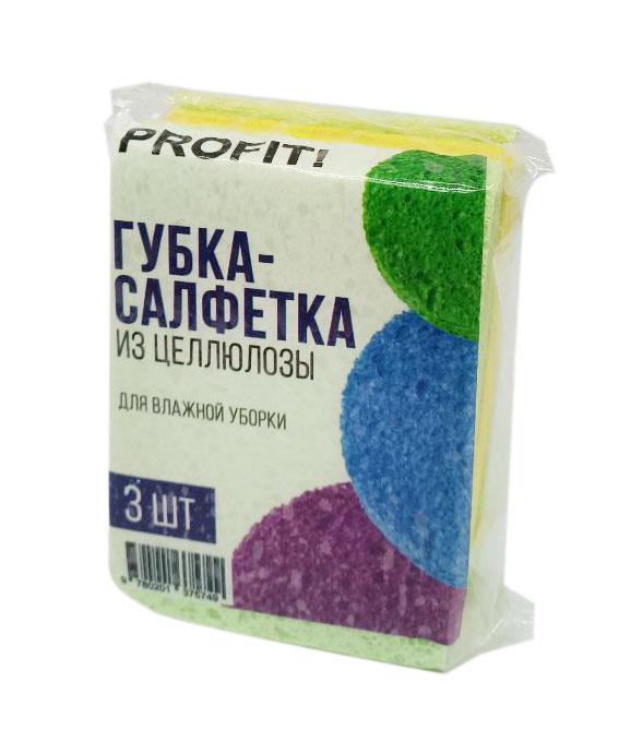 Губка-серветка целюлозна PROFIT (3 шт/уп) 130*90 мм