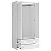 Шафа платтяна SZF 2D 2S модульних меблів Христина БРВ Україна (білий), фото 2