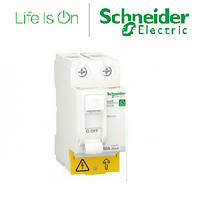 Вимикач диференціального струму, ПЗВ, 2P, 40A, 30 mA,Schneider Electric Resi9 R9R51240