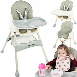 Стілець для годування Kruzzel оливковий (Польща)