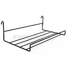 Полиця взуттєва-135 (250) нестандартна з бортиком H120 L250 W135 (d3,5/3), чорна. Навіс для взуття в торговельну сітку, фото 2