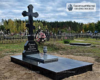 Необычный надгробный памятник из гранита в виде креста № 153