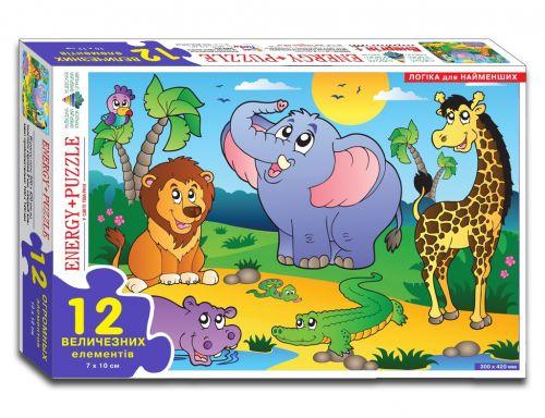 Гра-пазл "У світі тварин" 12 елементів, фото 1