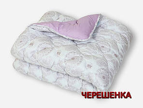 Двоспальна демісезонна ковдра 175х215 стьобана мікрофібра / холофайбер двостороння, фото 1