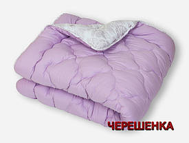 Двоспальна демісезонна ковдра 175х215 стьобана мікрофібра / холофайбер двостороння, фото 3