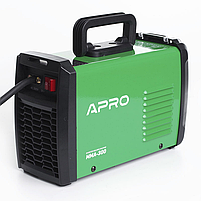 APRO Зварювальний апарат інверторний MMA-300 20-300 А ел.5 мм 3+2 м, фото 5