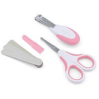 Набор Nuvita по уходу за ребенком 0м+ Розовый Безопасные ножнички с акс. NV1138COOLPINK, Land of Toys