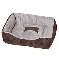 Лежак для кошек и собак Taotaopets 545508 Brown М 58х46 см мягкий и уютный