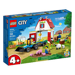 Конструктор LEGO City Farm Тварини на фермі та у хліві 60346, Land of Toys