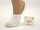 Жіночі сліди бамбук Z & N однотонні з силіконовою п'ятою 35-40 12пар/уп білі, фото 3