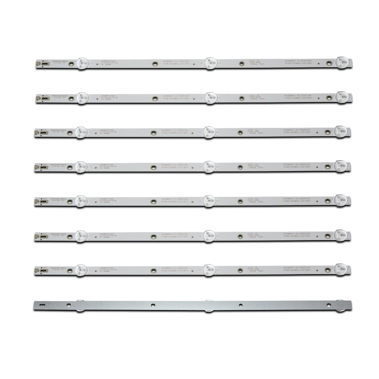 LED підсвітка TV 43" 390mm K430WDC1 A1 4708-K43WDC-A1113N11 4708-K43WDC-A3113N11 (K430WDK3) 8шт.