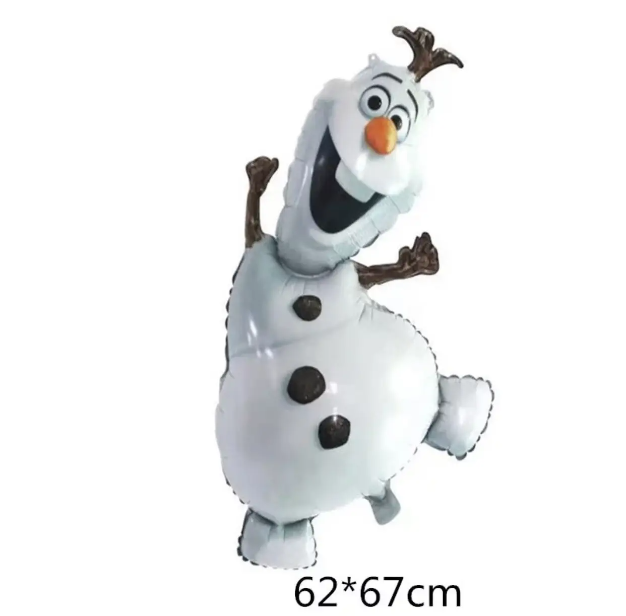 Фольгована велика повітряна куля Сніговик Олаф, 62х67 см