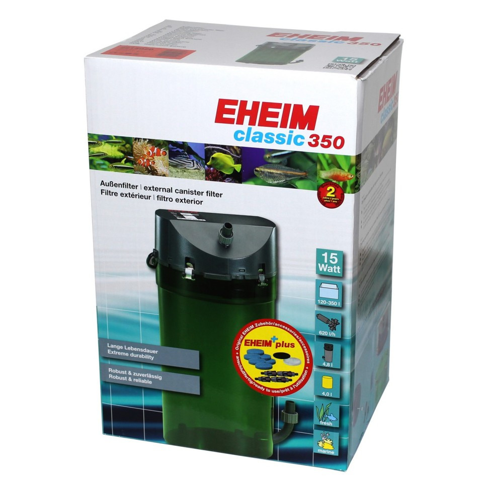 Фільтр зовнішній, Eheim Classic 2215, 620 л/год. Безшумний акваріумний фільтр
