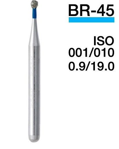 Алмазний бор кулястий BR-45 (ISO 001/010), MANI (5 шт./уп.)