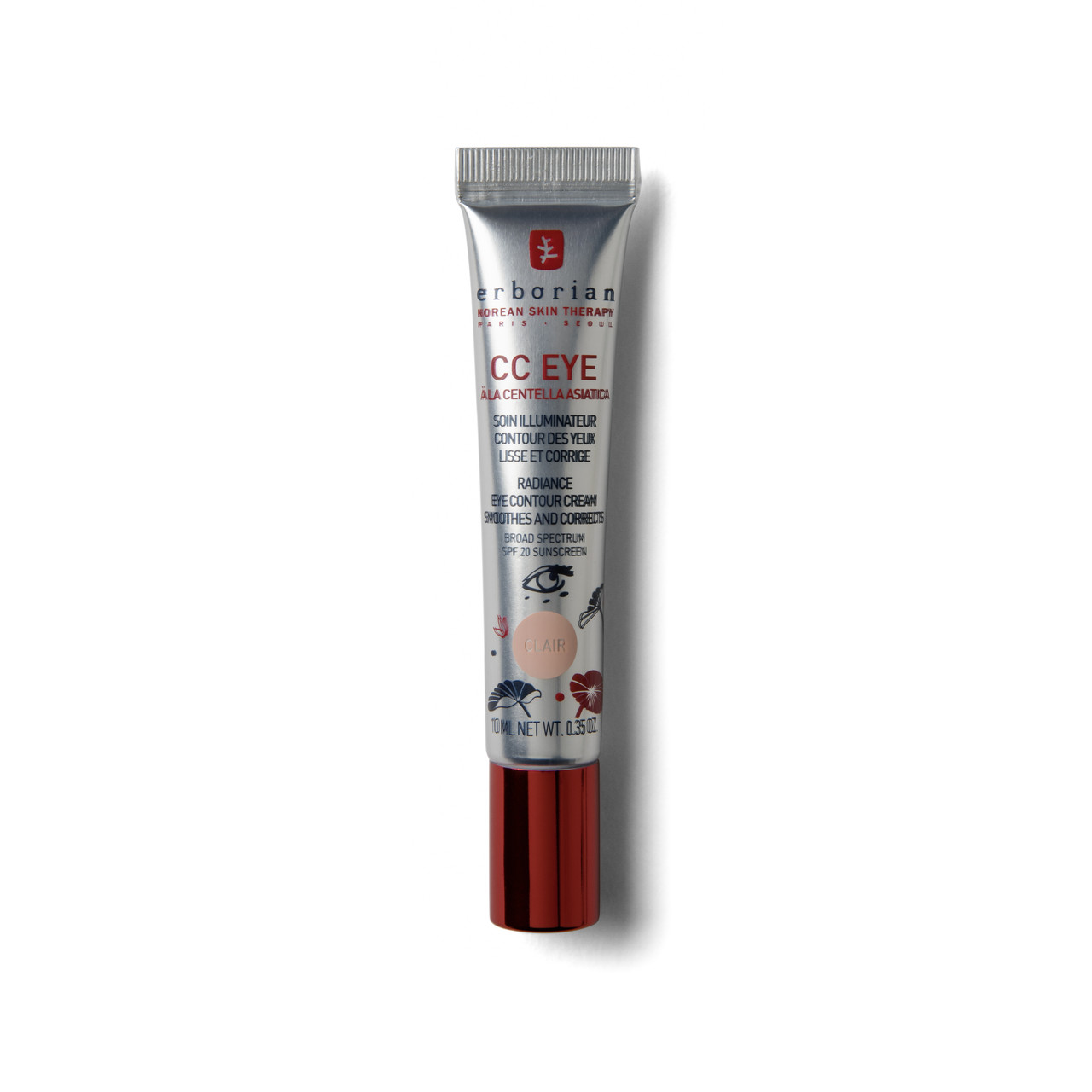 СС крем для шкіри навколо очей SPF 20 Erborian CC Eye Clair Radiance Eye з центеллою