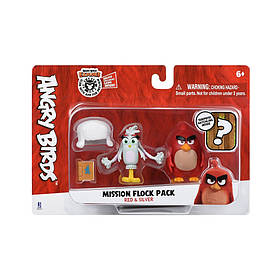 Набір Jazwares Angry Birds ANB Mission Flock Ред та Сільвер ANB0007, Toyman