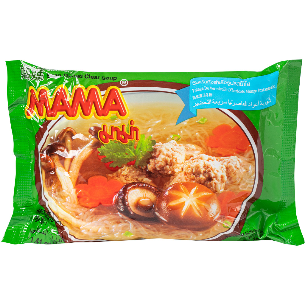 Локшина швидкого приготування скляна з бобів Bean Thread Clear Soup MAMA 40 г
