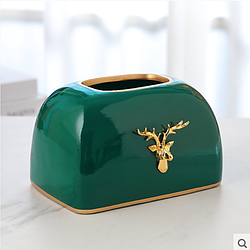 Фруктовниця керамічна. Модель RD-6876 Серветниця, Зелений