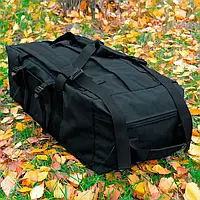 Сумка рюкзак баул 110л черный. транспортный cordura 1000г/м². Баул армейский тактический кордура