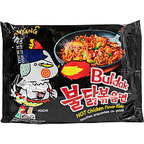 Локшина швидкого приготування гостра з куркою BULDAK HOT Chicken flavor ramen SAMYANG 140 г