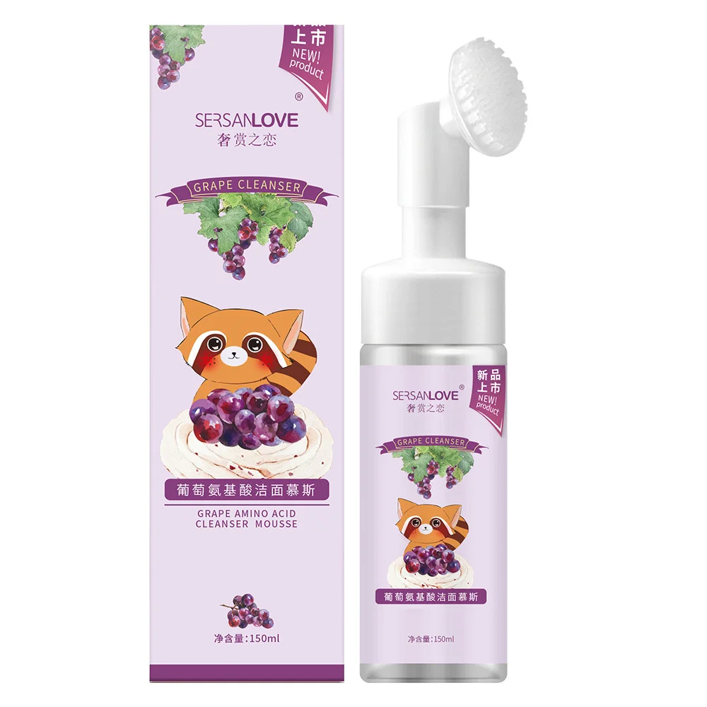 Пінка-мус для вмивання SERSANLOVE Grape Amino Acid Cleanser Mousse з екстрактом винограду 150 мл