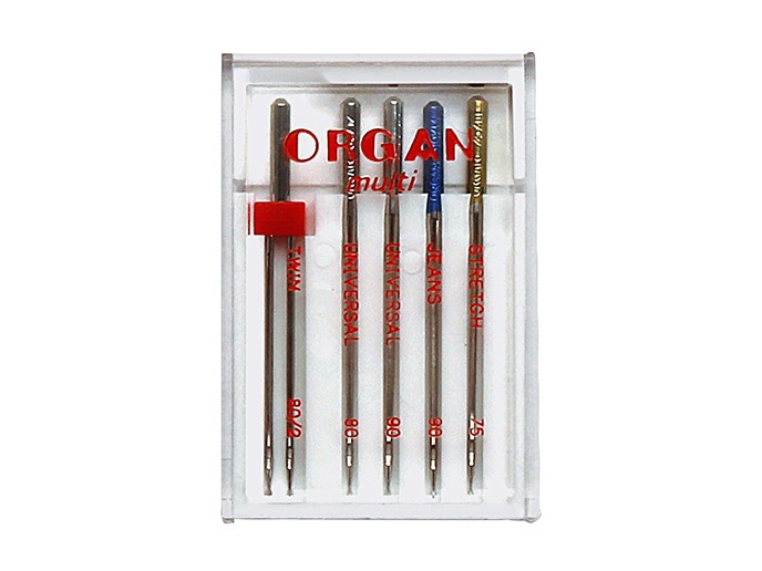 Иглы Швейные ORGAN MULTI BOX (Twin 1шт, Universal 2шт, Jeans 1шт, Super ...