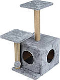 Кігтеточка і будиночок для кішок Дряпка Лежанка для кота Ігровий комплекс, фото 2
