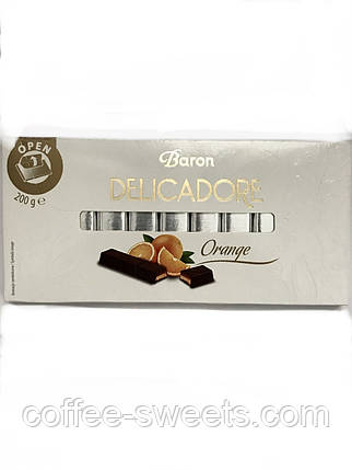 Шоколад Baron Delicadore Orange 200g, фото 2