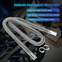 Вихлопна труба гофра D = 25 mm L = 1200 mm генератор, авто, мото, вебасто