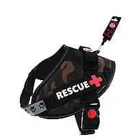 ШЛЕЯ ПОСИЛЕНА PET DOG RESCUE+ S 45-55 СМ КАМУФЛЯЖ