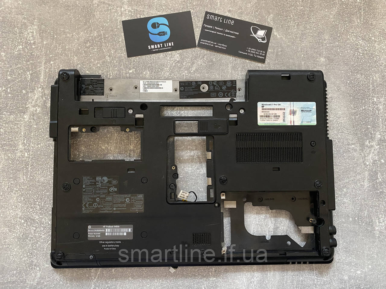 Нижня частина корпусу піддон корито для ноутбука HP ProBook 6450b