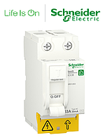 Вимикач диференціального струму, ПЗВ, 2P, 63A, 30 mA,Schneider Electric Resi9 R9R51263