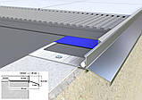 Відлив для балкона та тераси карниз алюмінієвий з крапельником для плитки профіль довжина 2 метри колір сірий, фото 7