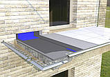 Відлив для балкона та тераси карниз алюмінієвий з крапельником для плитки профіль довжина 2 метри колір сірий, фото 9